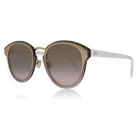 christian dior nightfall sunglasses gold white 24s 65mm