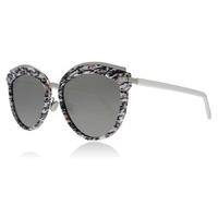 christian dior offset2 sunglasses white grey w6q0t 55mm