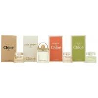 Chloé Miniatures Gift Set 5ml L\'eau de Chloé EDT + 5ml Roses De Chloé EDT + 5ml Chloé EDP + 7.5ml Love Story EDP