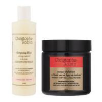 Christophe Robin Regenerating Mask with Rare Prickly Pear Seed Oil (250ml) and Delicate Volumizing Shampoo with Rose Extracts