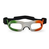 Challenger Lensless Coloured Eyeguards - Green/White/Orange