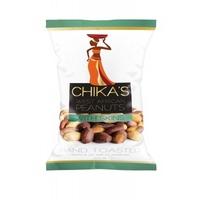 Chikas Hand Toasted Peanuts - Skin On (45g x 12)