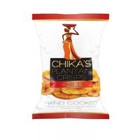 chikas hand cooked plantain chilli crisps 35g x 12