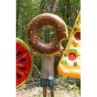 chocolate donut pool float assorted