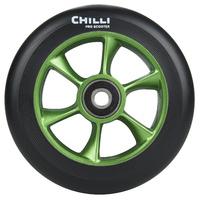 Chilli Pro Turbo 110mm Scooter Wheel w/Bearings - Black/Green