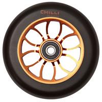 chilli pro reaper 110mm scooter wheel wbearings blackorange