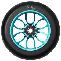 Chilli Pro Reaper 110mm Scooter Wheel w/Bearings - Black/Blue