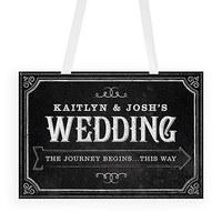 Chalkboard Print Directional Poster