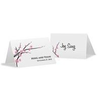 Cherry Blossom Place Card With Fold
