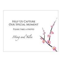 Cherry Blossom Camera Table Sign