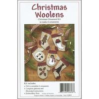 Christmas Woolens Ornament Kit-Set Of Six 230184