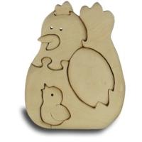 Chicken Handcrafted Wooden Puzzle