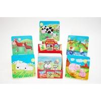 Childrens Wooden Farm Animal Puzzles, Assorted Designs x 1