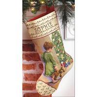 Christmas Morning Stocking Counted Cross Stitch Kit-18 Long 14 Count 230331