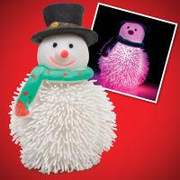 christmas flashing squeezy snowman