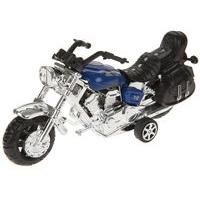 chrome chopper style motorbike toy model