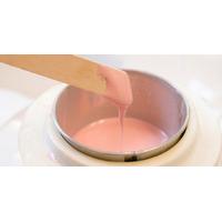 Chin wax with rose hot wax for sensitive skin