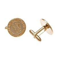 chelsea fc gold plated cufflinks official merchandise