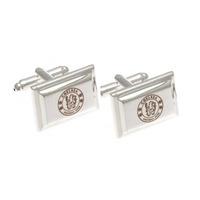 Chelsea F.c. Silver Plated Cufflinks Official Merchandise