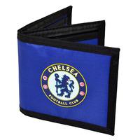 chelsea fc football crest nylon money wallet blue