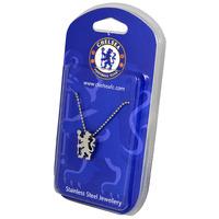 Chelsea F.c. Stainless Steel Pendant & Chain Cr