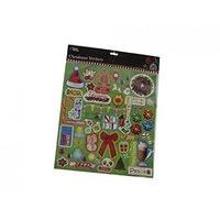 Christmas Xmas Design Asst Large Sticker Sheet Stationery Gifts Crafts Décor