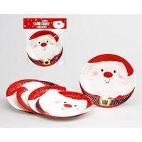 Christmas Party Plates 18cm Pkt 6