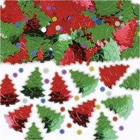 Christmas Tree Embossed Metallic Mix 14g