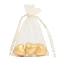 Champagne Hearts with 20 Ivory Bags (1kg)