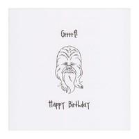 Chewbacca Birthday Card