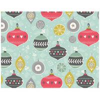 Christmas Baubles Wrap & Tags x 2