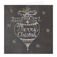 Chalk Bauble Christmas Card