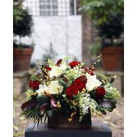 Christmas Flower Basket