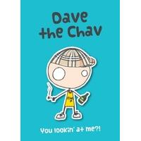 Chav - Cartoon Personalised Card