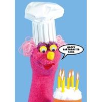 chef personalised birthday card
