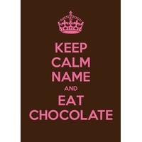 chocolate keep calm card