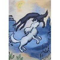 Chagall\'s Dog by Mychael Barratt | Art Card