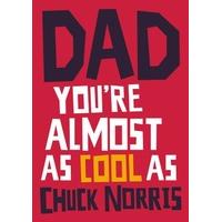 chuck norris fathers day card