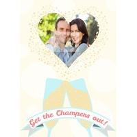 Champers | Photo Wedding Card