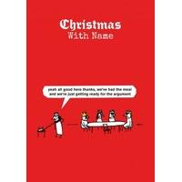 christmas argument funny christmas card mt1069