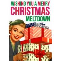 christmas meltdown funny christmas card dm2138
