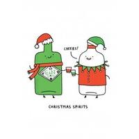 Christmas Spirits | Funny Christmas Card |OD1126