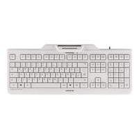 Cherry Kc 1000 Sc Security Wired Keyboard With Integrated Smart Card Terminal (light Grey) - Uk