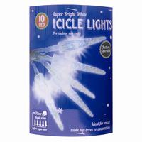 Christmas LED White Icicle Lights