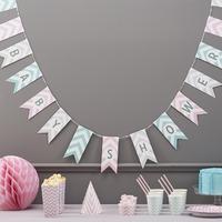 Chevron Divine Party Baby Shower Bunting