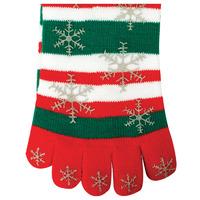 Christmas Stripey Toe Socks