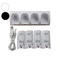 Charger Dock Station 4 Battery Packs for Nintendo Wii Remote Controller