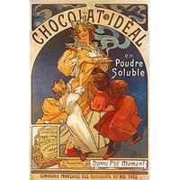 Chocolat Ideal By Alphonse Mucha