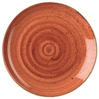 churchill stonecast spiced orange coupe plate 26cm case of 12