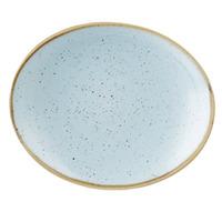 Churchill Stonecast Duck Egg Oval Coupe Plate 19.2cm (Single)